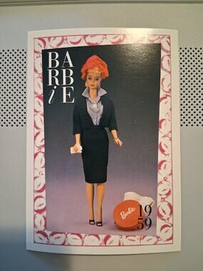 Vintage 1990 Barbie Trading Card No. 4 "Commuter Set" 1959
